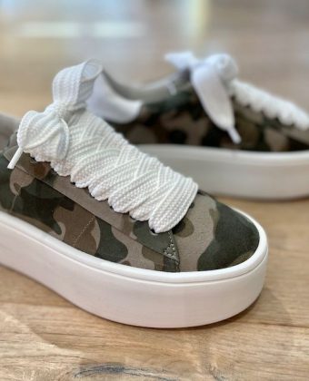 Schuhe | Kennel&Schmenger | Camou Suede kaki/bianco