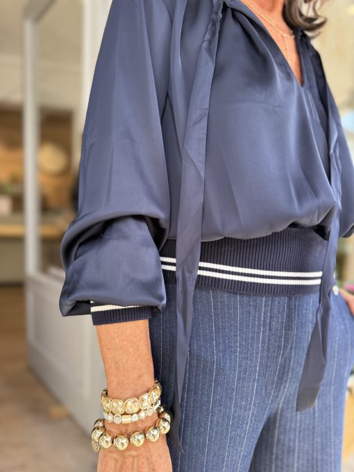 Bluse | Sem Per Lei | Bund | navy | 957941 – Bild 2