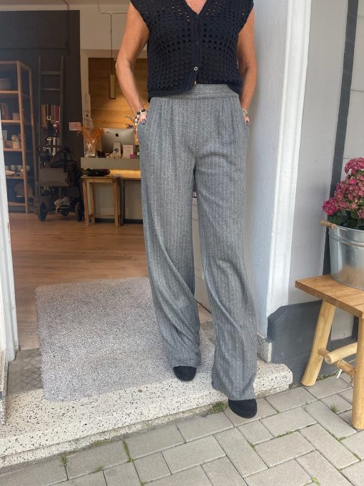 Hose | Sem Per Lei | weit Fischgrat | grau | 963755