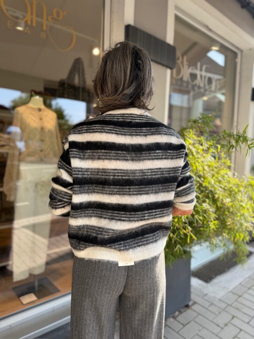 Pullover | Grace | gestreift | schwarz | 106/1126 – Bild 2