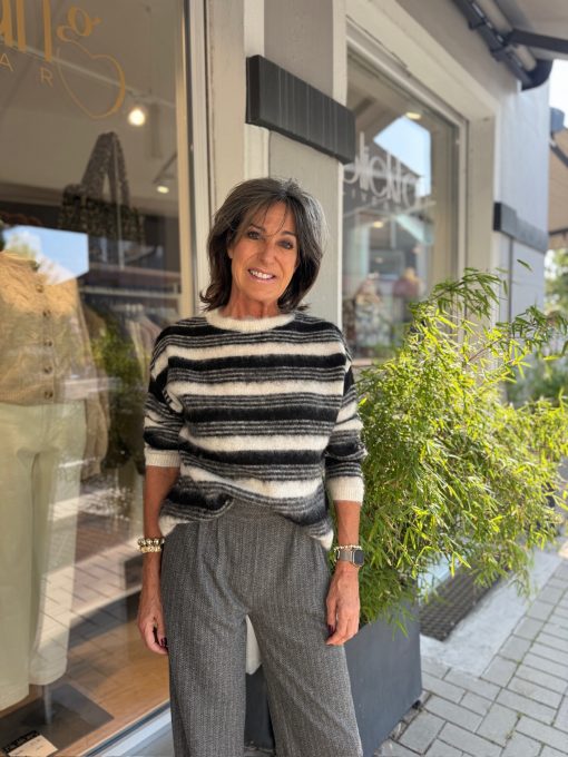 Pullover | Grace | gestreift | schwarz | 106/1126