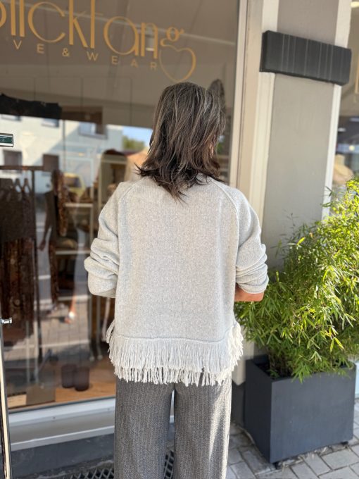 Pullover | Grace | Fransen | fog | 106/1121 – Bild 2