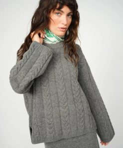 Pullover | Mos Mosh | MMRelena Rib Polo Knit |  Maritime Blue | 173080