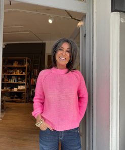 Pullover | Grace | reverse outside printed | light pink neon | 436/1325